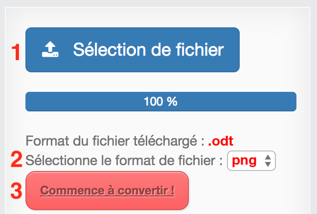 Comment convertir ODT en PNG en ligne